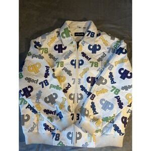 Pelle Pelle AOP White Leather Jacket (54)‎